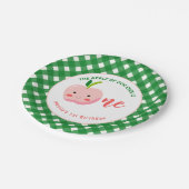 Der erste Geburtstag von "Unsere Augen" Pappteller (Schrägansicht)