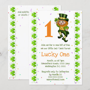 Der erste Geburtstagskobold mit dem Glück, dass ei Einladung