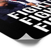 Der erste gepumpte Kampf für Trump Amerika Poster (Ecke)