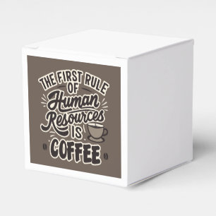 Der erste Grundsatz der Humanressourcen ist Kaffee Geschenkschachtel
