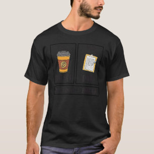 Der erste Kaffee dann die Daten, die ich verdiene T-Shirt
