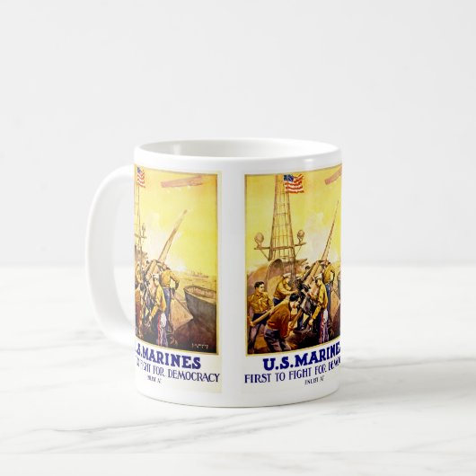 Der erste Kampf für Demokratie Kaffeetasse (Vorderseite Links)