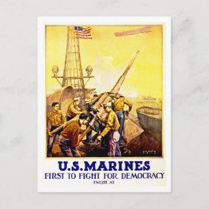 Der erste Kampf für Demokratie Postkarte