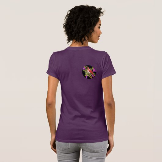 Der erste Kardinal im Lilac-Baum T-Shirt (Schwarz voll)