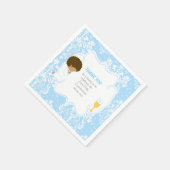 Der erste Kommune Afrikanischer Blauer Damast Serviette (Ecke)