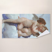 Der erste Kuss, Amor und Psyche, Bouguereau Badehandtuch (Badehandtuch)