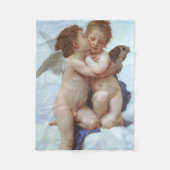 Der erste Kuss, Amor und Psyche, Bouguereau Fleecedecke (Vorderseite)