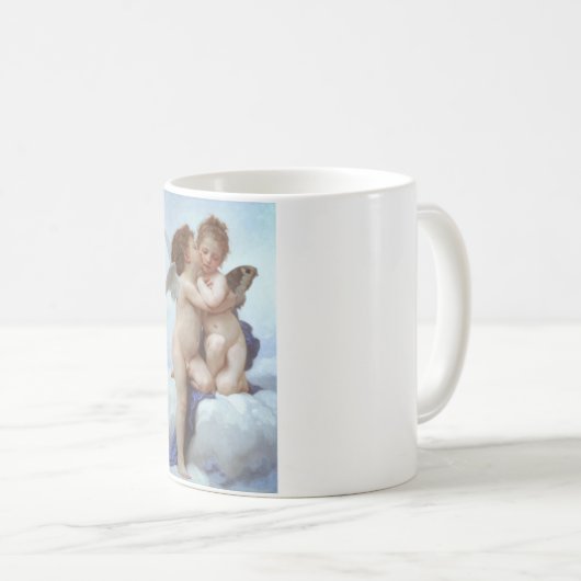 Der erste Kuss, Amor und Psyche, Bouguereau Kaffeetasse (VorderseiteRechts)