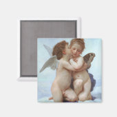 Der erste Kuss, Amor und Psyche, Bouguereau Magnet (Vorderseite/Rückseite)