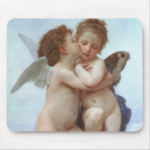 Der erste Kuss, Amor und Psyche, Bouguereau Mousepad