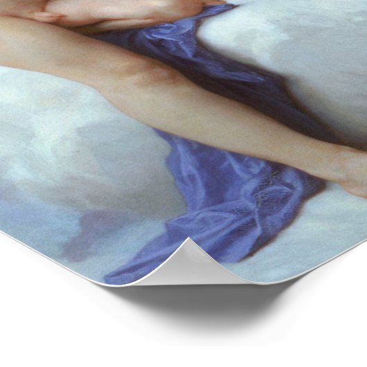 Der erste Kuss, Amor und Psyche, Bouguereau Poster (Ecke)