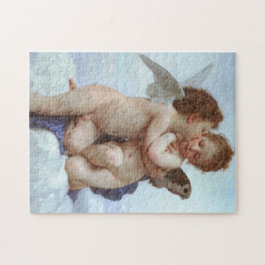 Der erste Kuss, Amor und Psyche, Bouguereau Puzzle (Horizontal)