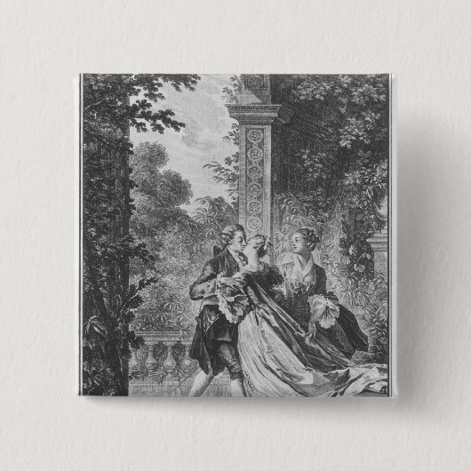 Der erste Kuss der Liebe Button (Vorderseite)