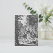 Der erste Kuss der Liebe Postkarte (Stehend Vorderseite)