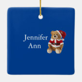 Der erste Personalisierte Platz für das Baby Keramikornament (Rückseite)