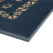 "Der erste Pessach" Kunsthandwerk Schneidebrett (Ecke)