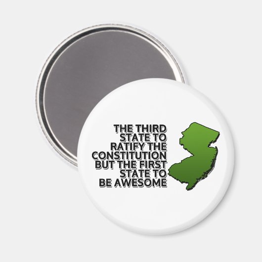 Der erste phantastische Staat Magnet (Vorderseite/Rückseite)