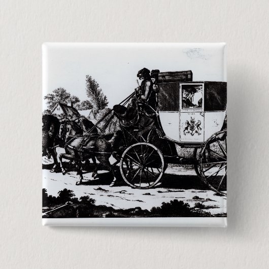 Der erste Post-Zug, 1784 Button (Vorderseite)