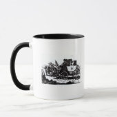 Der erste Post-Zug, 1784 Tasse (Links)