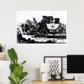 Der erste Postwagen, 1784 Poster (Heimbüro)