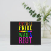 DER ERSTE PREIS WAR EIN RIOTER LGBT-Pride Monat LG Postkarte (Stehend Vorderseite)