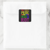 DER ERSTE PREIS WAR EIN RIOTER LGBT-Pride Monat LG Quadratischer Aufkleber (Tasche)