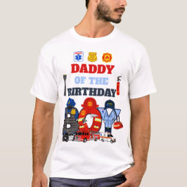 Der erste Responder Daddy des Geburtstags T-Shirt