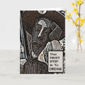 Der erste Schritt Karte (Gelbe Blume)