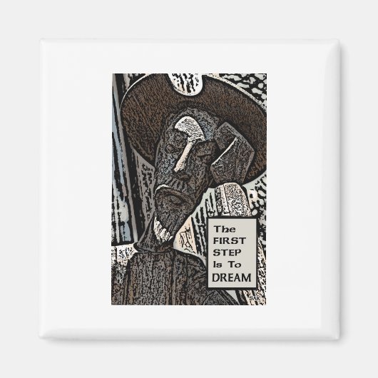 Der erste Schritt Magnet (Vorne)