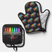 Der erste Schritt Ofenhandschuh & Topflappen-Set (Vorderseite/Rückseite)