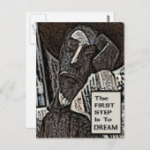 Der erste Schritt Postkarte (Vorne/Hinten)