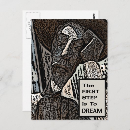 Der erste Schritt Postkarte (Vorne/Hinten)