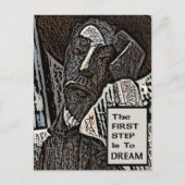 Der erste Schritt Postkarte (Vorderseite)