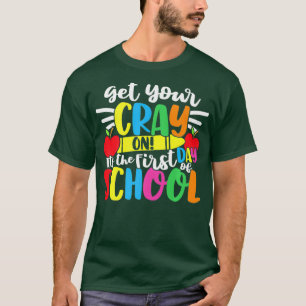 Der erste Schultag für den Crayon T-Shirt