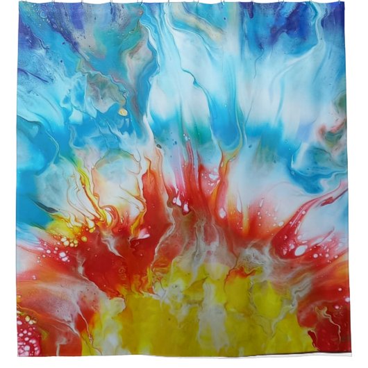 "Der erste Sonnenuntergang" Christlich Duschvorhang (Vorderseite)