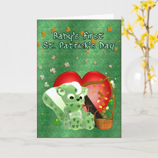 Der erste St. Patrick's Day Karte (Gelbe Blume)