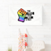 Der erste Stolz war ein Aufstand Banner (Insitu)