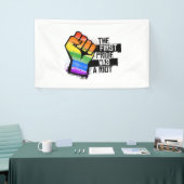 Der erste Stolz war ein Aufstand Banner (Messeveranstaltung)