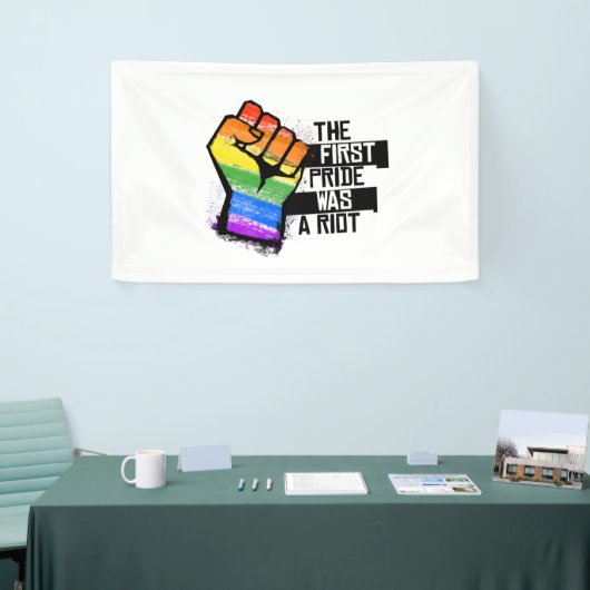 Der erste Stolz war ein Aufstand Banner (Messeveranstaltung)