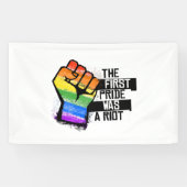 Der erste Stolz war ein Aufstand Banner (Horizontal)