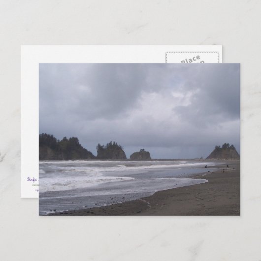 Der erste Strand von LaPush Postkarte (Vorne/Hinten)