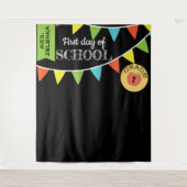 Der erste Tag der Fotokabine Wandteppich (Vorderseite)