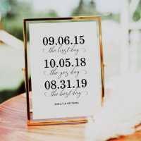 Der erste Tag, der Ja-Tag, der beste Tag Hochzeit