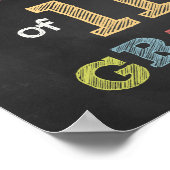 Der erste Tag des 11. Grades - Chalkboard Poster (Ecke)