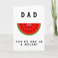 Der erste Tag des Vaters in einem Melon-Vater