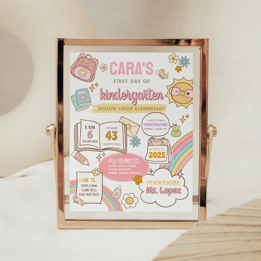 Der erste Tag zurück zur Schulverwaltung Poster