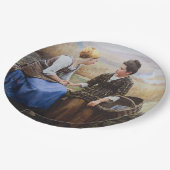 Der erste Trauer (Beileid in Bereavement) Pappteller (Schrägansicht)