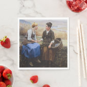 Der erste Trauer (Beileid in Bereavement) Serviette (Beispiel)