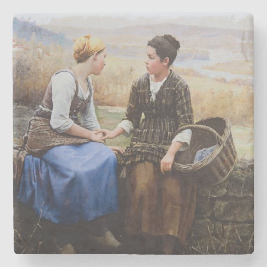 Der erste Trauer (Beileid in Bereavement) Steinuntersetzer (Vorderseite)