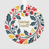 Der erste Tribal-Kranz des Babys Ornament (Rückseite)